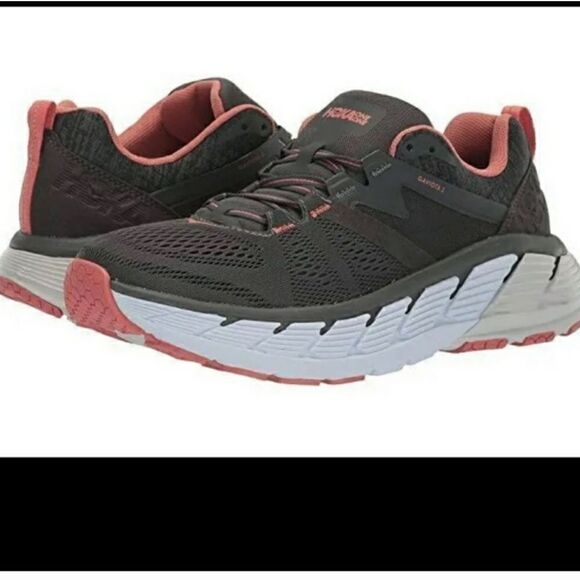 Women's Hoka One One Gaviota 2 Dark Shadow/Lantana Mesh - Picture 2 of 6